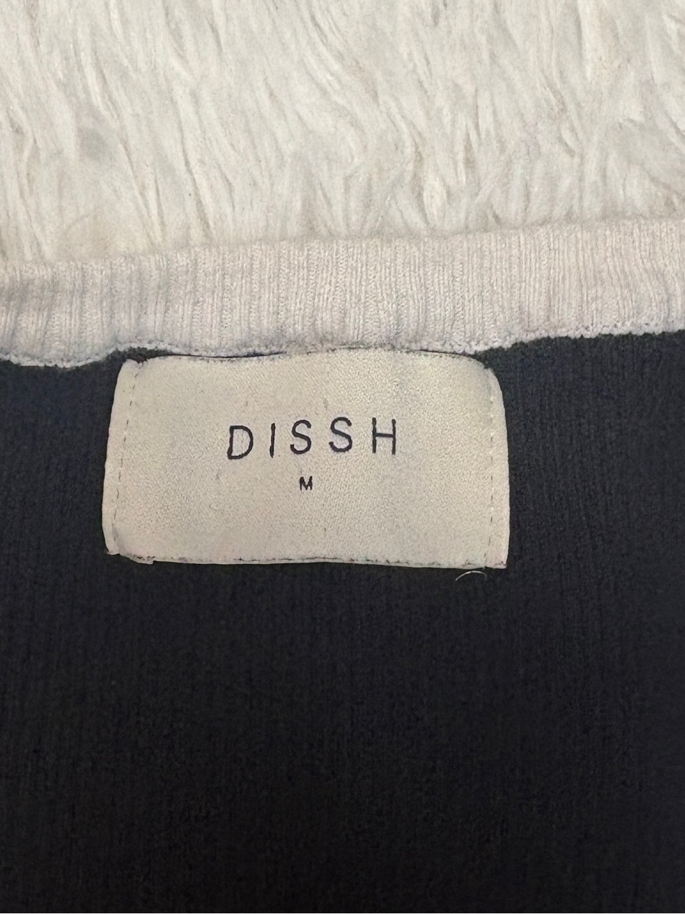 DISSH Signature Black White Contrast Midi Long Knit Tank Dress - Picture 4 of 7